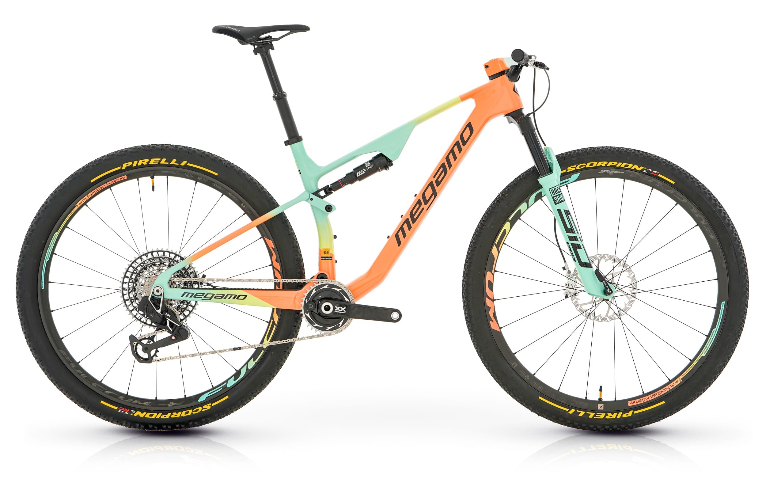mountainbike maat m Megamo track 120 team replica 2024 - sram gx - dtswiss x1900 | EXCELLENT