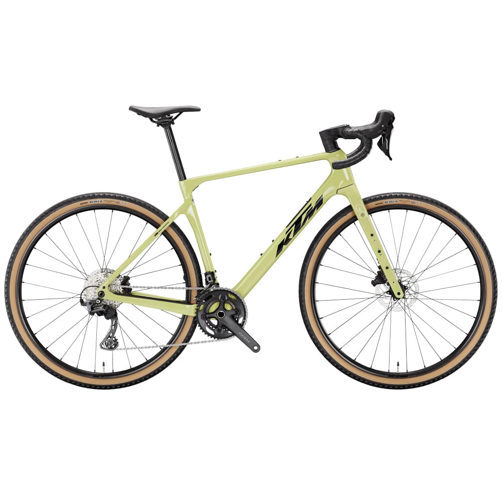 gravel bike gelb KTM GRAVELATOR Pro 2026 - Shimano GRX 1x12-speed - KTM Pro Gravel CL TLR by Ibex | EXCELLENT