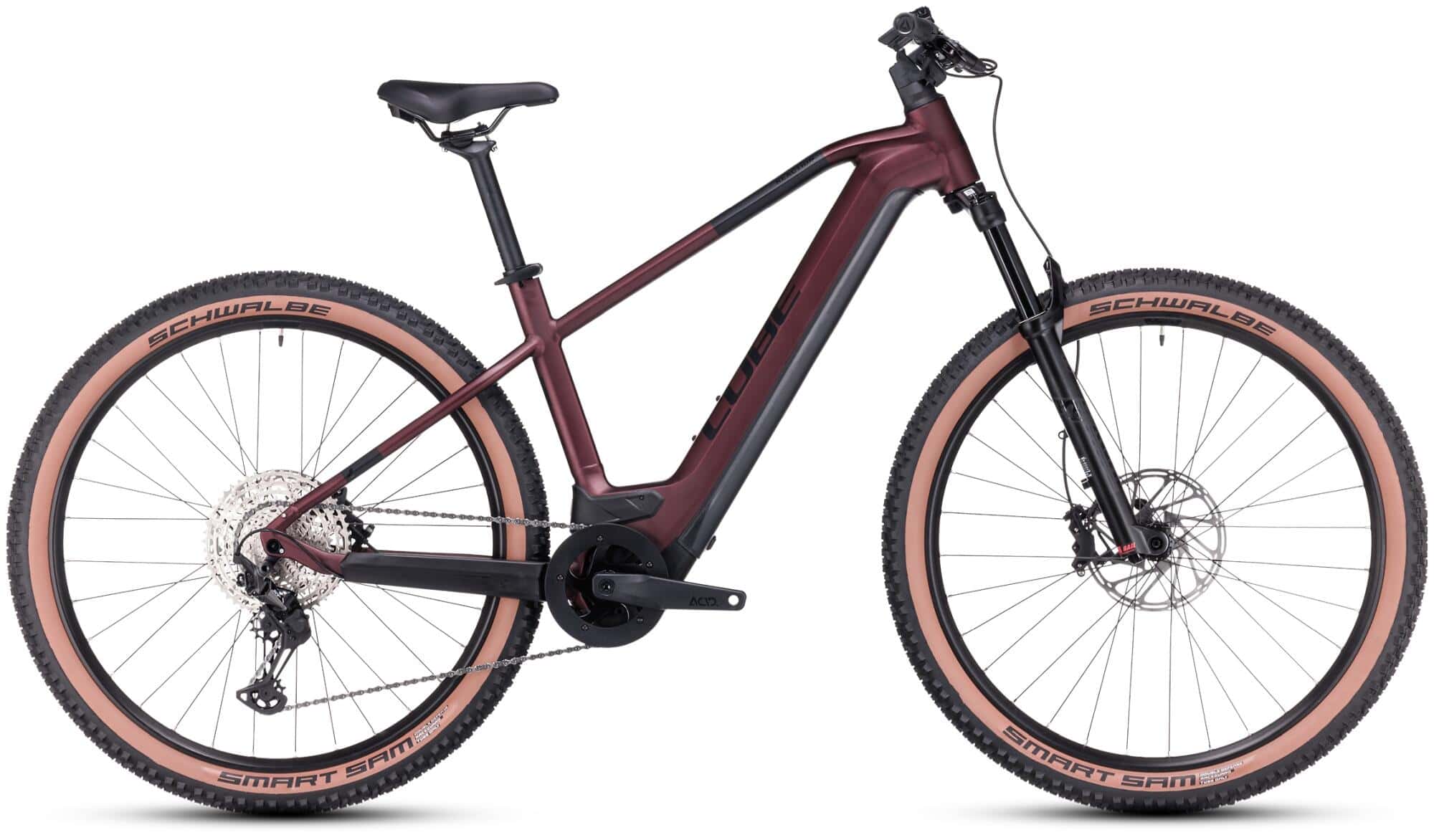e bike 2015 cube Cube Reaction Hybrid SLX 750 rubyred´n´black 15" 2023 | EXCELLENT
