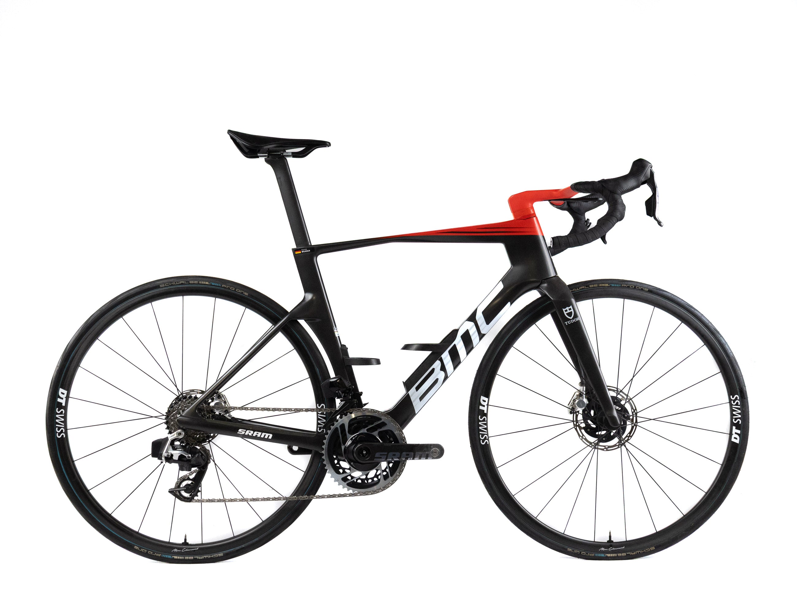 BMC Teammachine R 01 Tudor Pro Cycling Hannes Wilksch | Sram Red eTap AXS E1 2x12sp