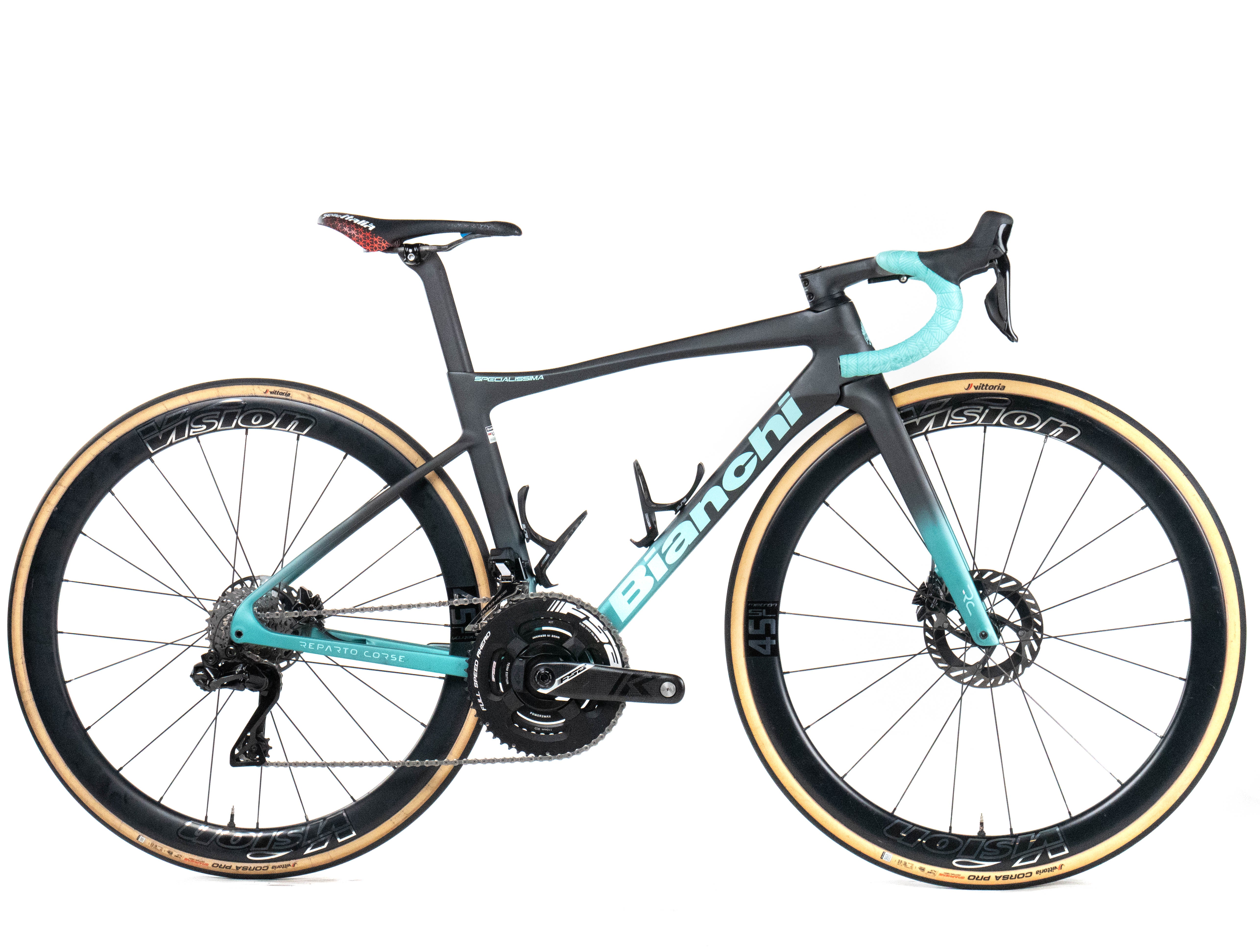 rennrad sattel bianchi Bianchi Specialissima RC Team Arkéa - B&B Hotels Michaela Drummond | Shimano Dura-Ace Di2 2x12sp