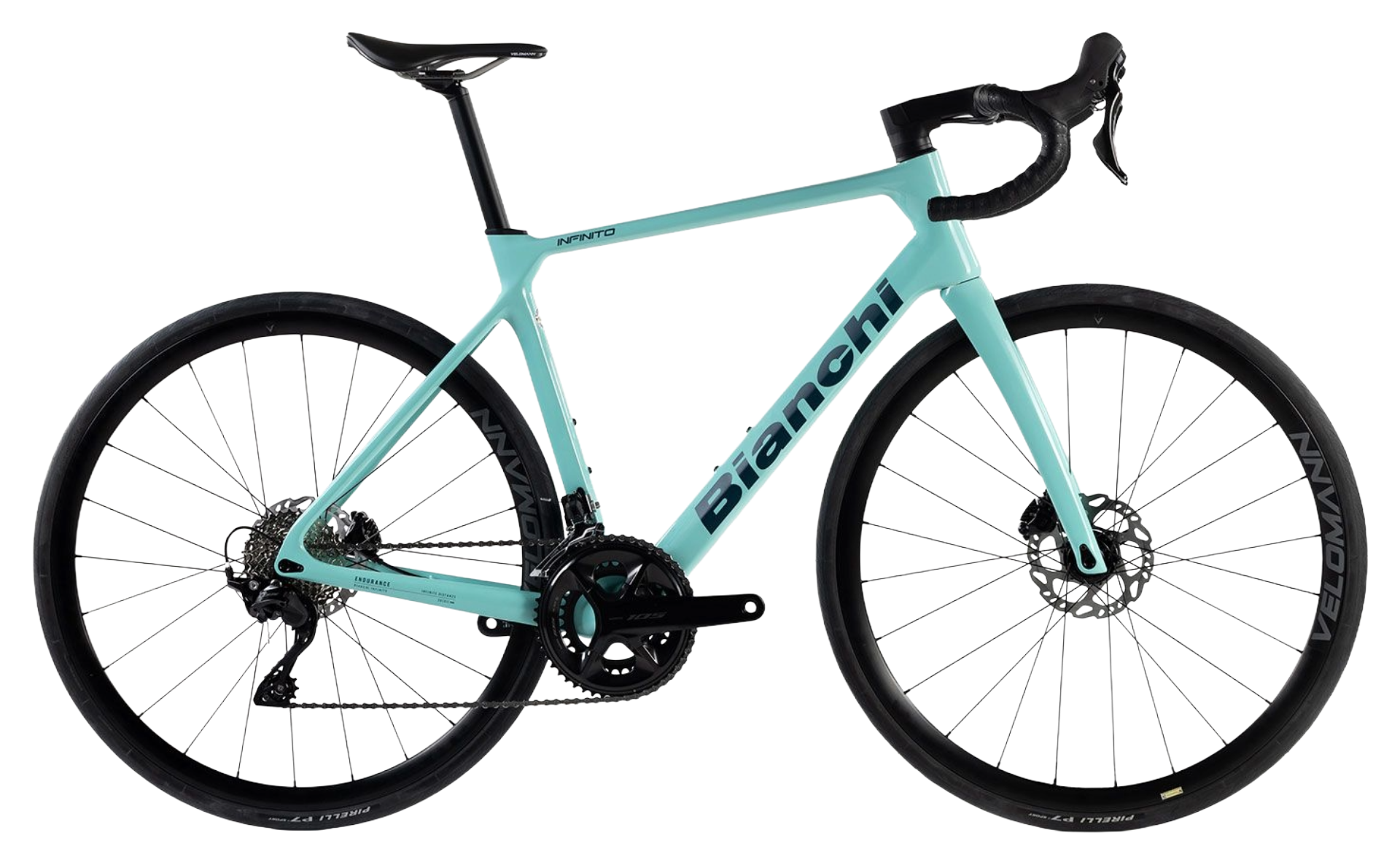 Bianchi Infinito 2026 - Shimano 105 12sp RD-R7100 - Shimano RT Bianchi Infinito 2026 - Shimano 105 12sp RD-R7100 - Shimano RT