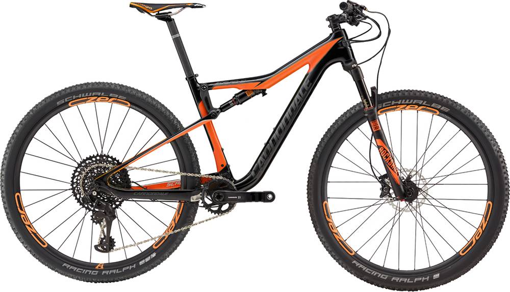 cannondale mountainbike orange Cannondale Scalpel-Si Carbon 2 2017 - Sram X01 Eagle 1x12sp
