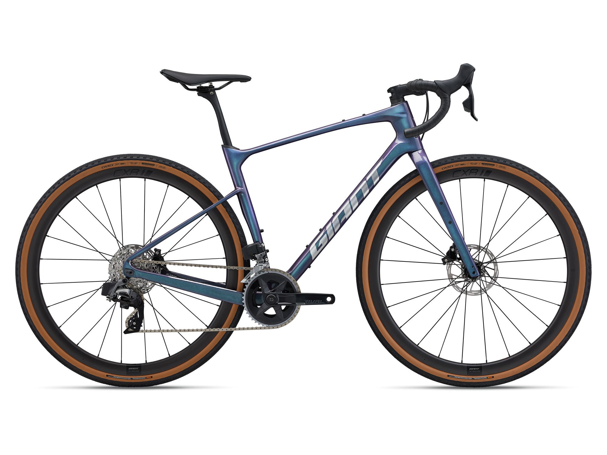 Giant Revolt Advanced Pro 1 2024 - Sram Rival eTap AXS - Giant CXR 1 Carbon 