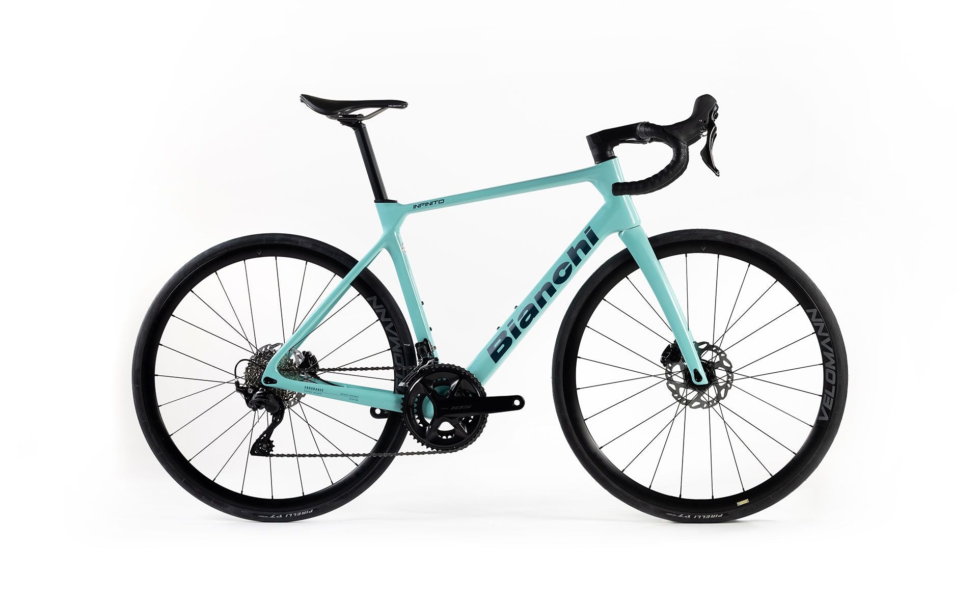 Bianchi INFINITO icr 2025 - Shimano 105 12v. - Velomann Palladium Carbon 33mm