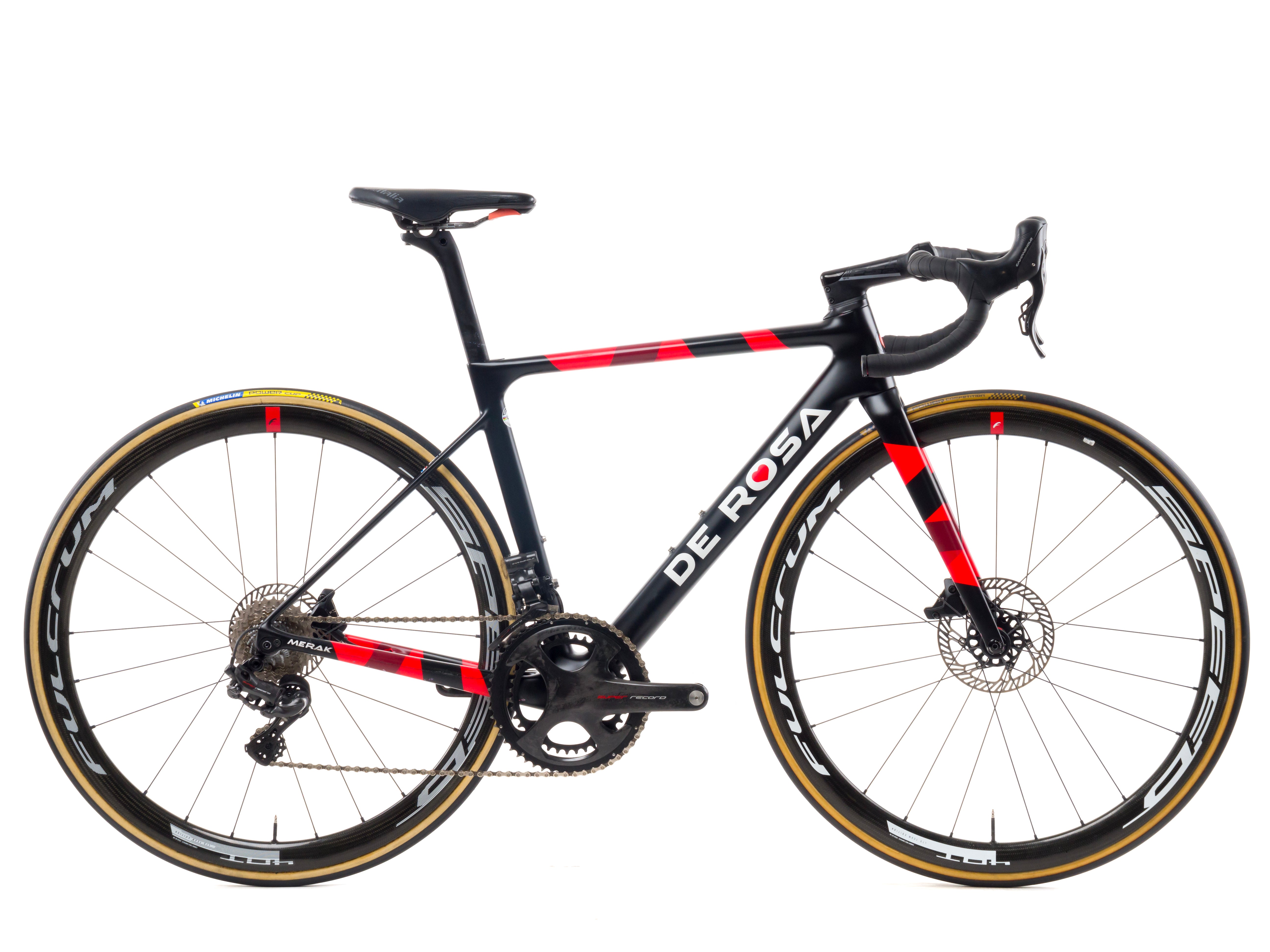 De Rosa Merak 2022 Team Cofidis V. Berteau taglia 46 Campagnolo Super Record EPS 2x12sp