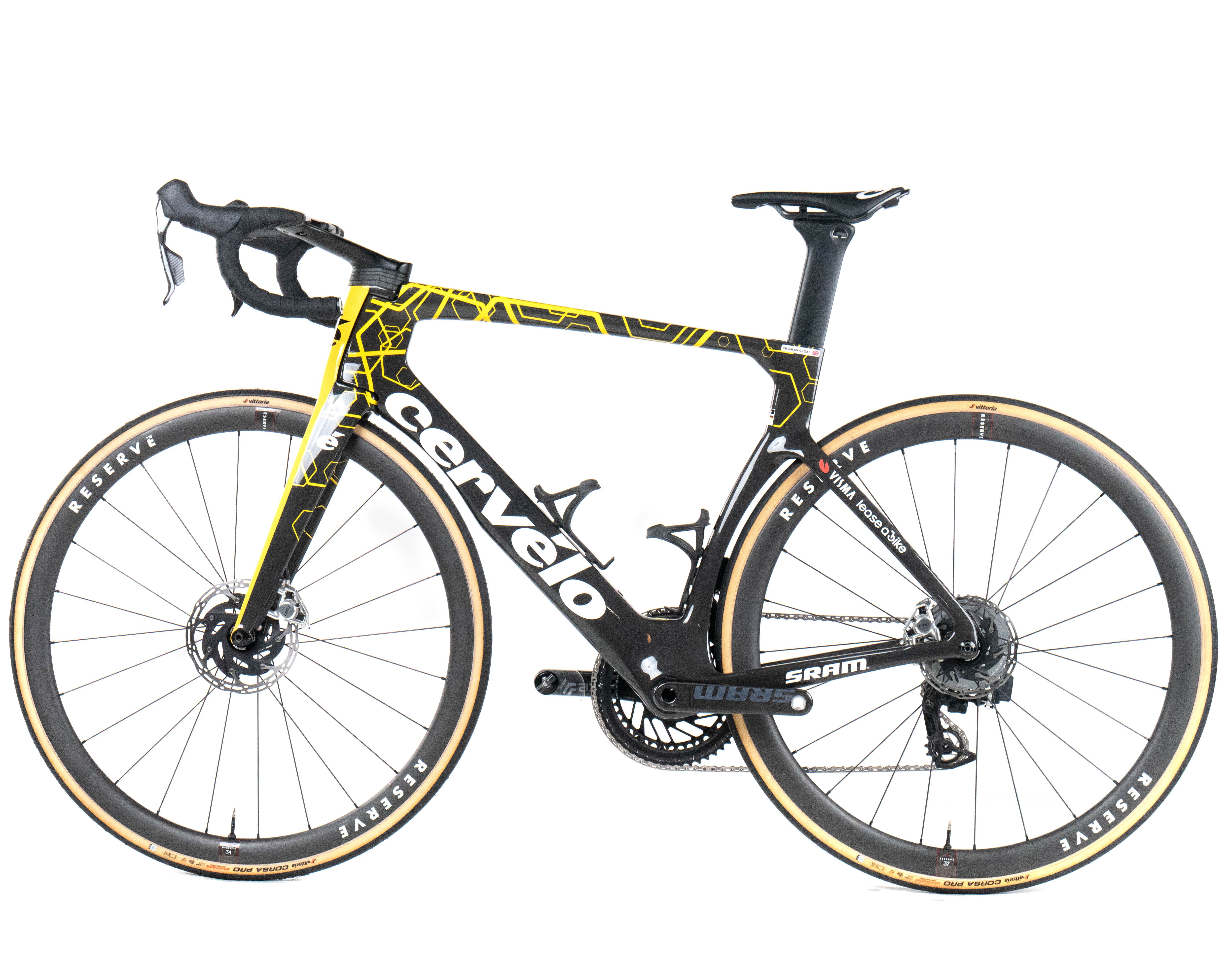 Cervélo S5 2024 Team Visma Lease a Bike Thomas Gloag size 56 Sram Red AXS 2x12sp