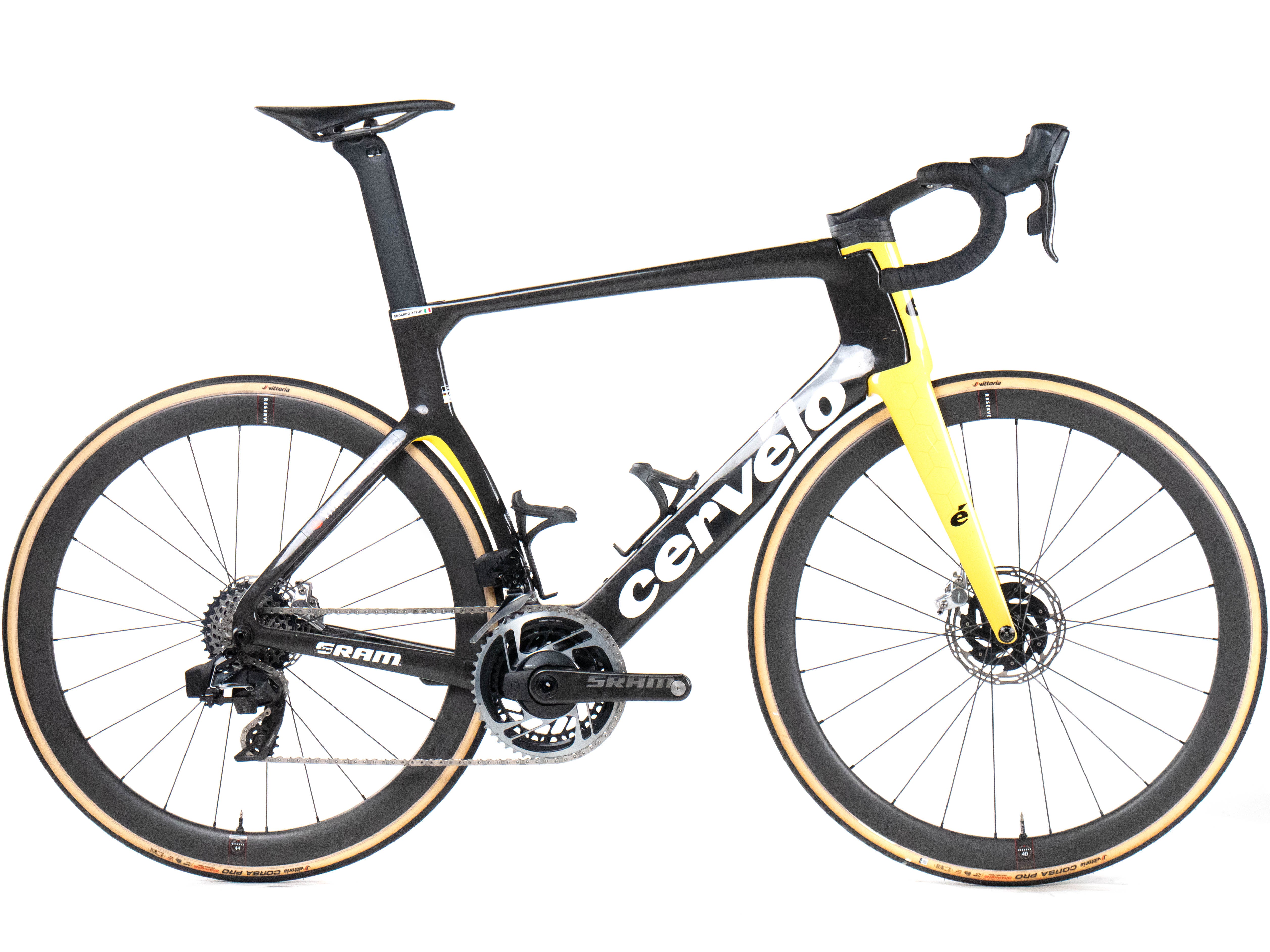 Cervélo S5 2024 Team Visma Lease a Bike Edoardo Affini size 58 Sram Red eTap AXS 2x12sp