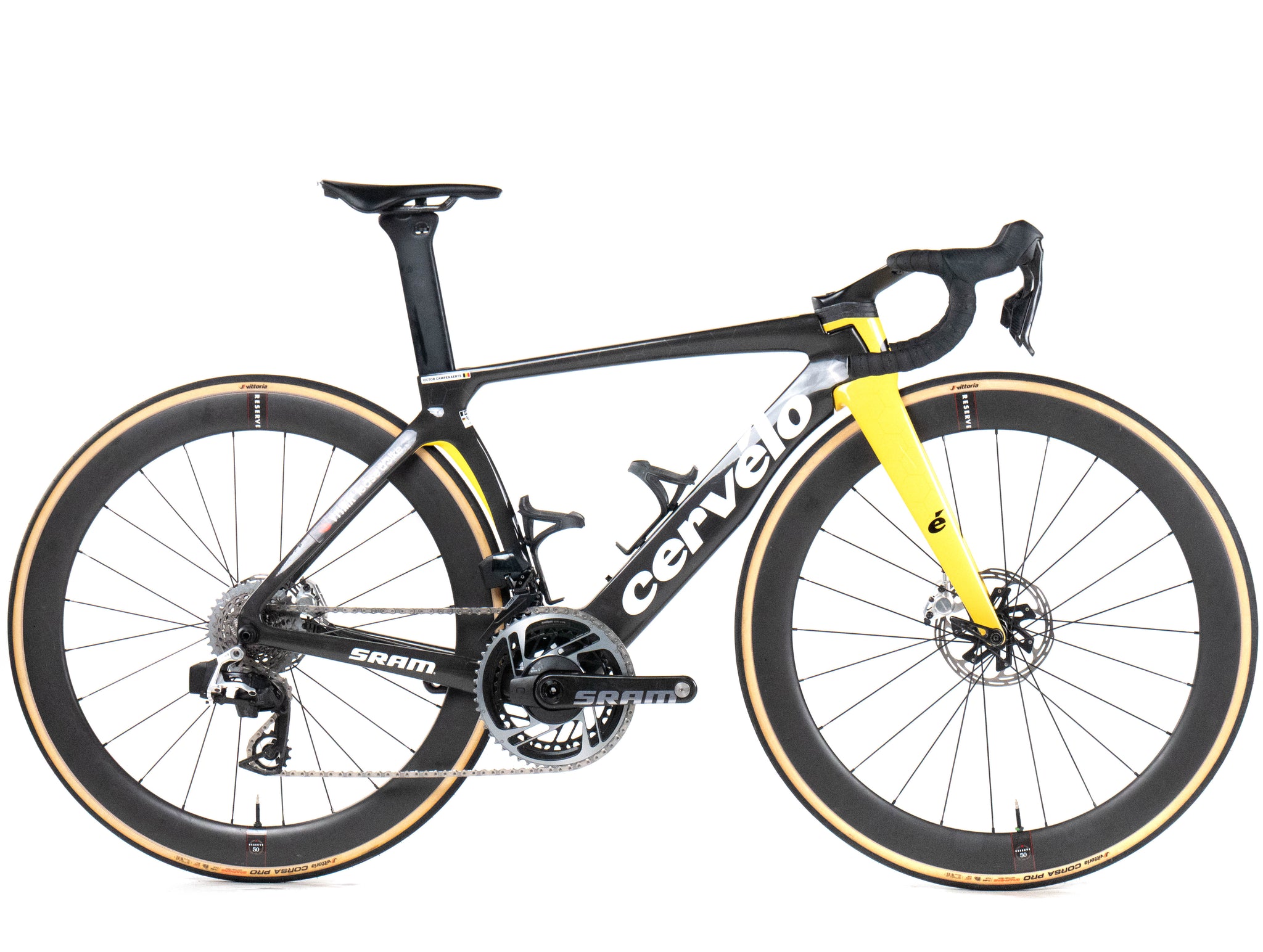 Cervélo S5 2024 Team Visma Lease a Bike Victor Campenaerts size 48 Sram Red eTap AXS 2x12sp