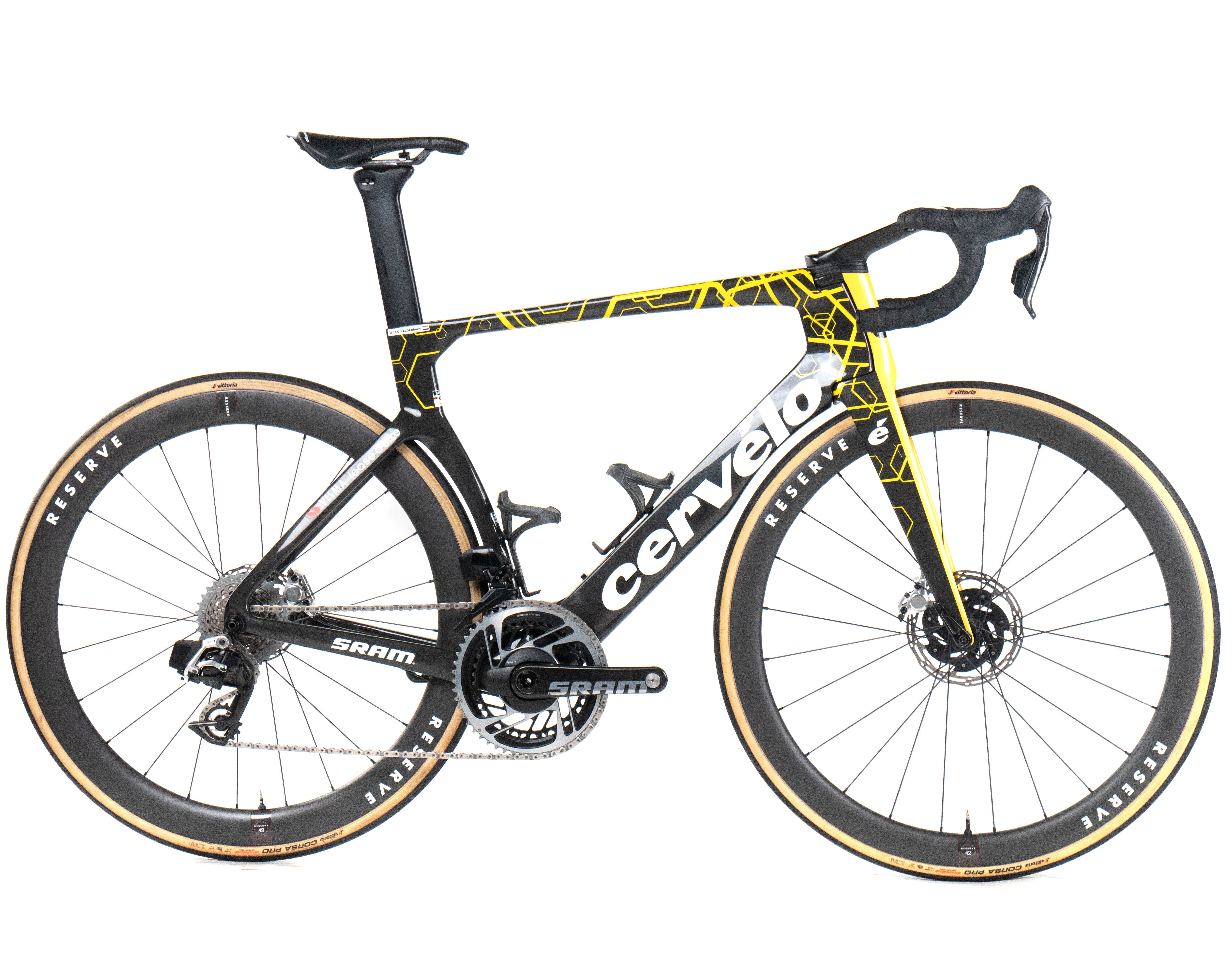 Cervélo S5 2024 Team Visma Lease a Bike Wilco Kelderman size 56 Sram Red AXS 2x12sp