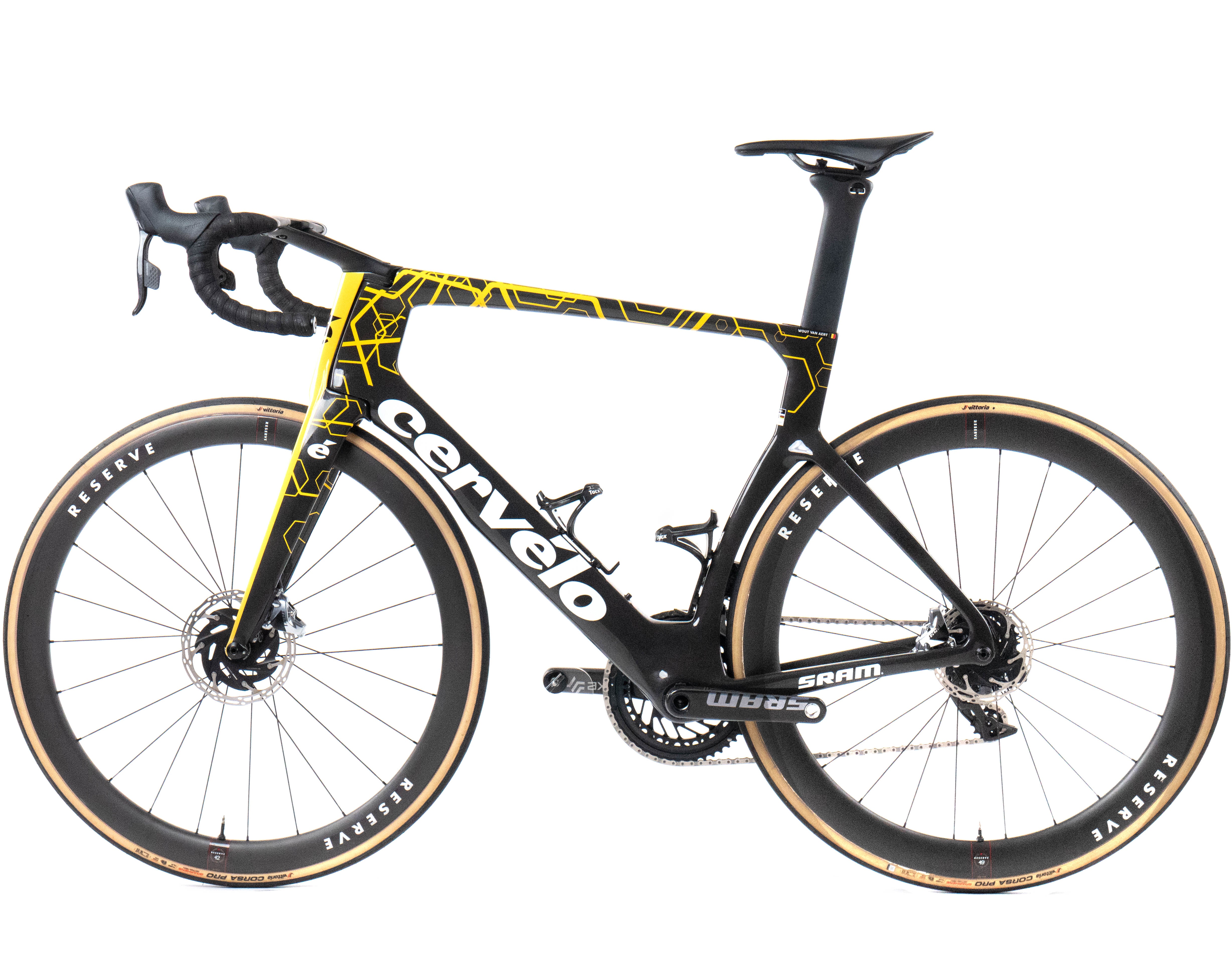 Cervélo S5 2024 Team Visma Lease a Bike Wout van Aert size 58 Sram Red AXS 2x12sp