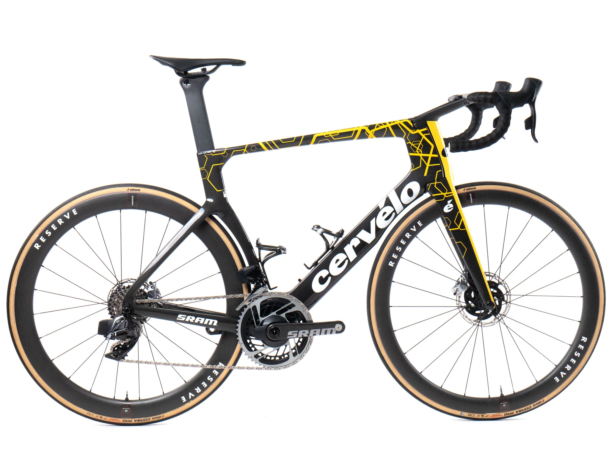 Cervélo S5 2024 Team Visma Lease a Bike Wout van Aert size 58 Sram Red AXS 2x12sp