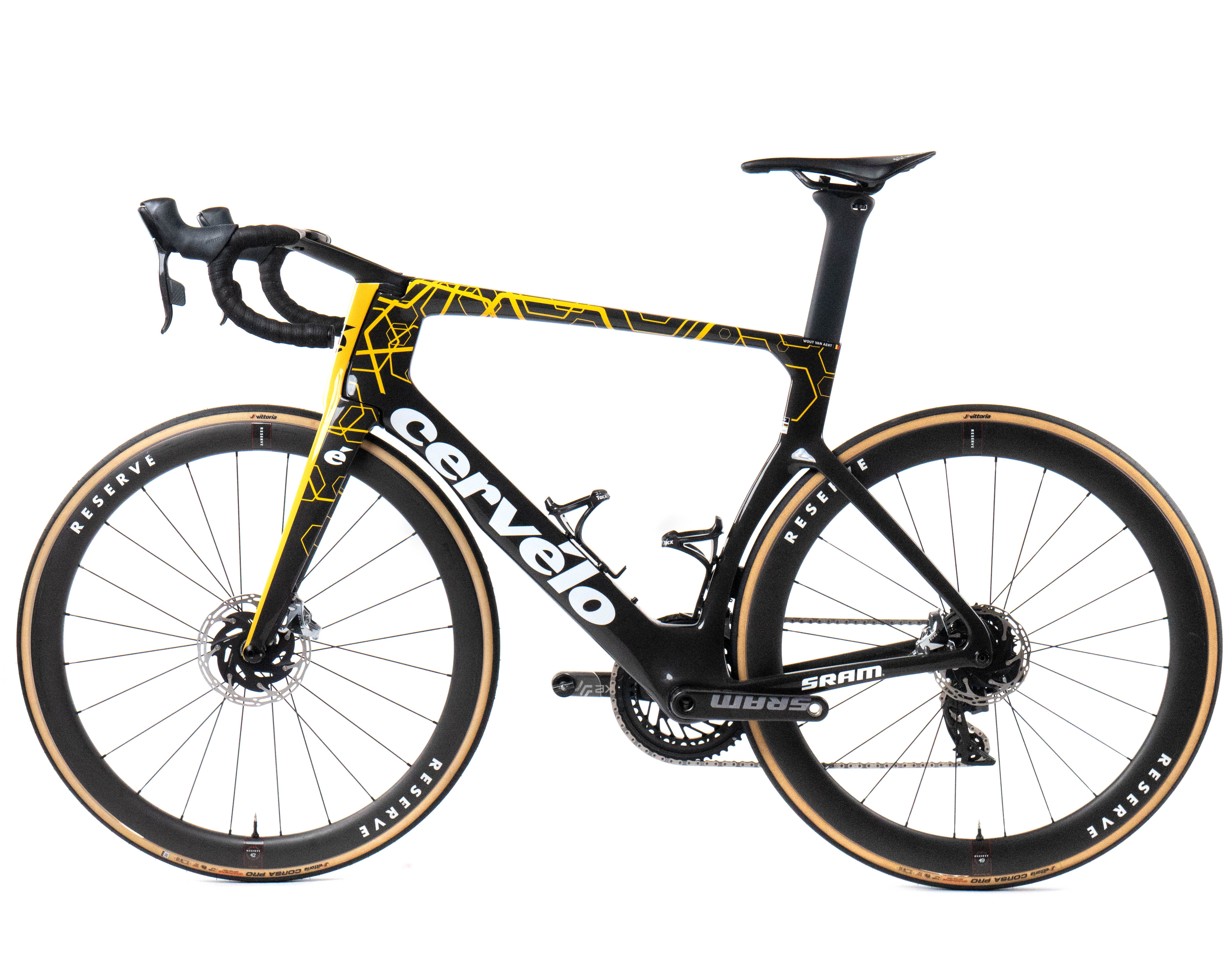 Cervélo S5 2024 Team Visma Lease a Bike Wout van Aert size 58 Sram Red AXS 2x12sp