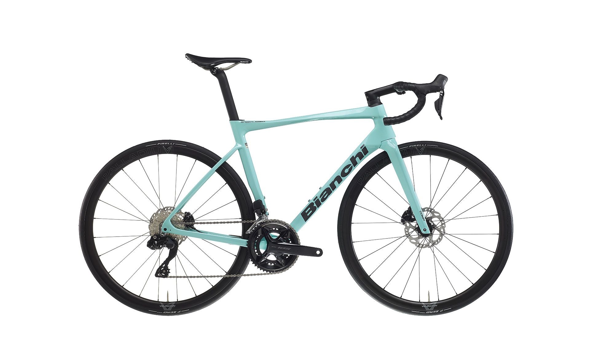 Bianchi Specialissima COMP 2024 - Shimano 105 Di2 12sp - Velomann Palladium 33mm